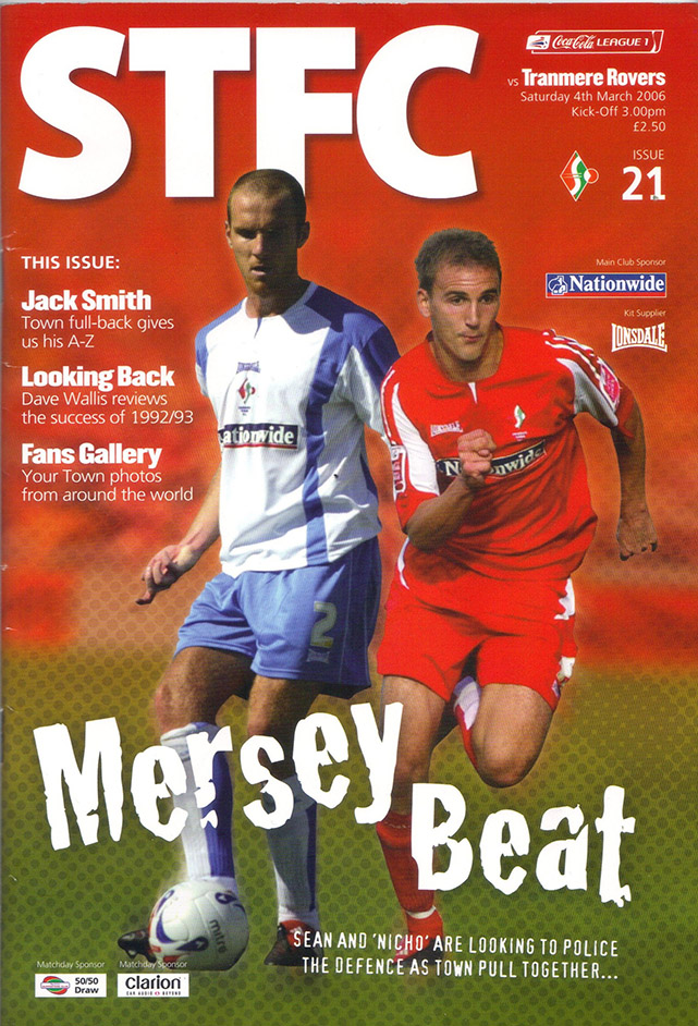 <b>Tuesday, March 7, 2006</b><br />vs. Tranmere Rovers (Home)